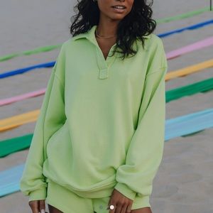 Daily Drills Lounge Set | Oversized Collared Crew & Women’s Super Shorts